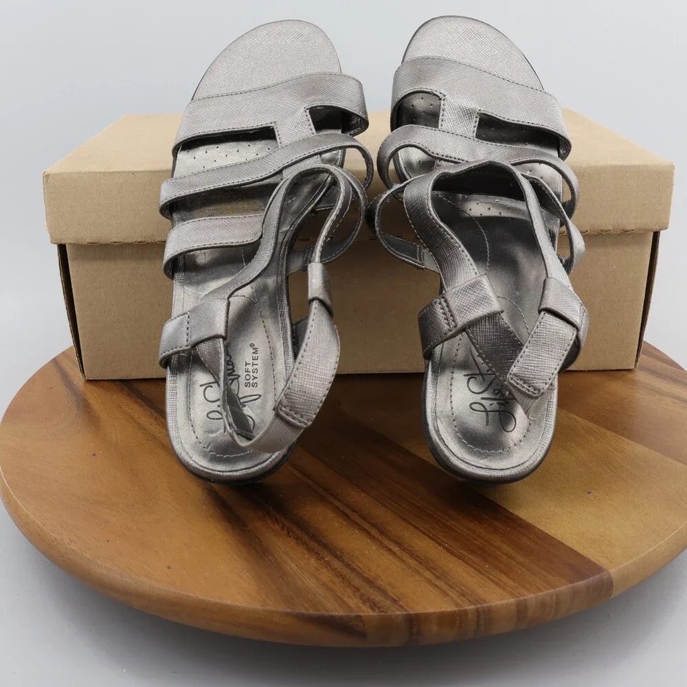 Women Life Stride Sandal Gray Size 8 - Picture 7 of 10